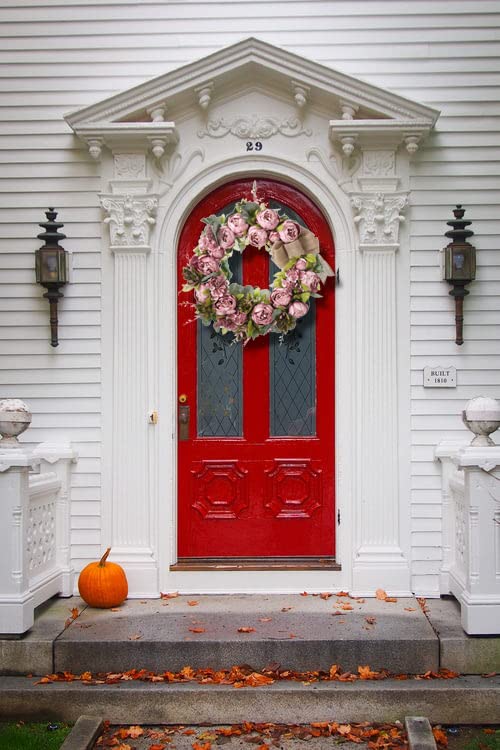 Wreaths for Front Door 24 inch Fall Wreaths Door Wreaths for Front Door with Peony Grapevine Base in Spring Summer Autumn Winter Wreaths for Indoor Outdoor