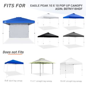 EAGLE PEAK Sunwall/Sidewall for 10x10 Straight Leg Canopy only, 1 Sidewall, Blue