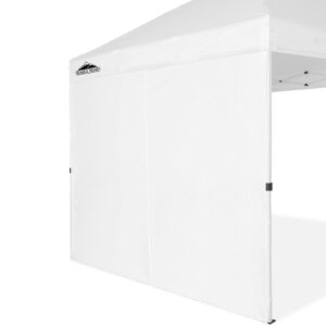 eagle peak sunwall/sidewall for 10 x 10 ft commercial pop up canopy tent marketplace canopy only, 1 sidewall, white