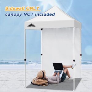 EAGLE PEAK Sunwall/Sidewall for 5x5 ft Straight Leg Canopy only, 1 Sidewall, White