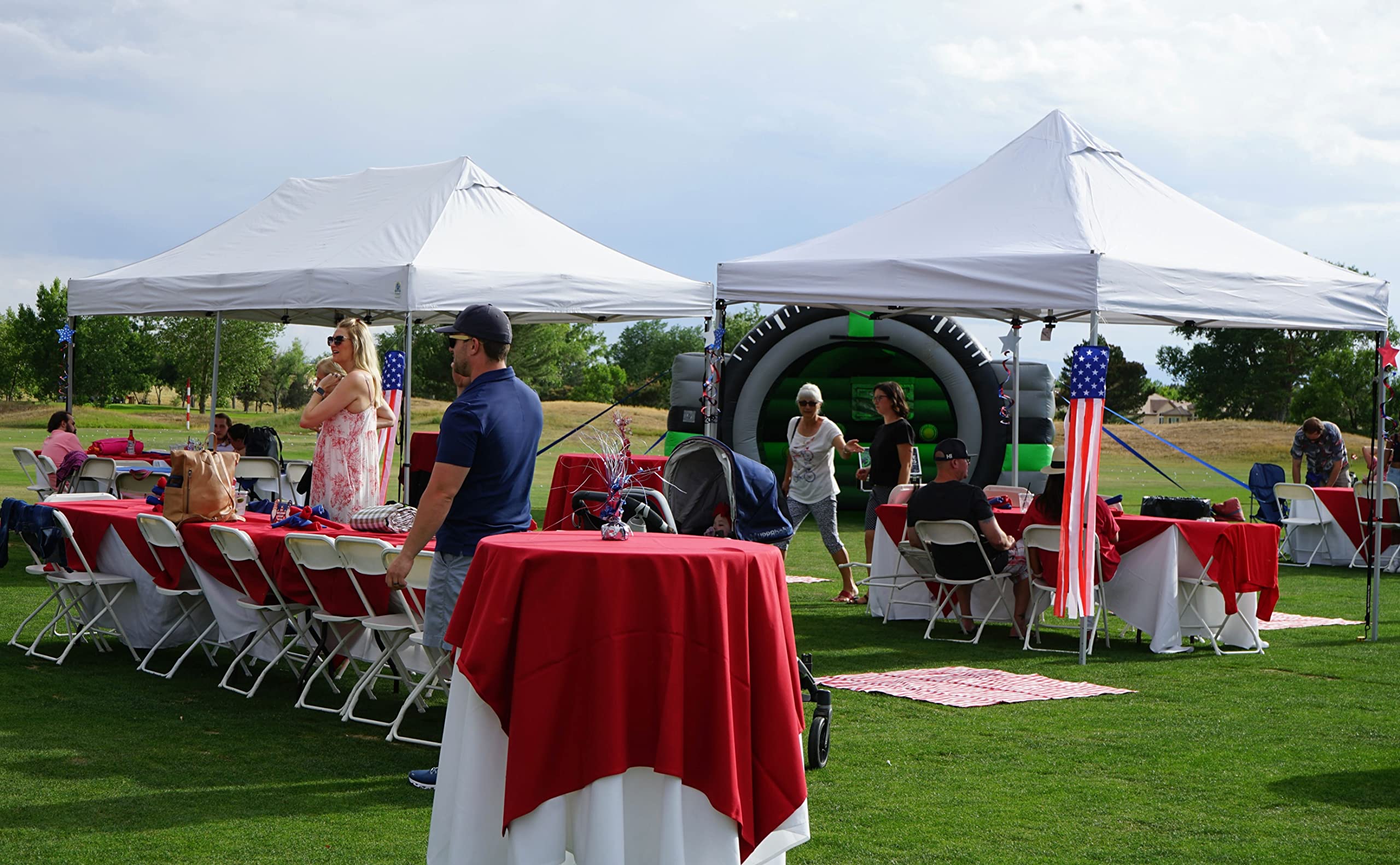 UNDERCOVER X3 10x10 Commercial Canopy Tent – Pop Up Canopy Tent with Sidewalls – Portable Outdoor Canopy Tent (White) – Wheel-Away 10x10 Commercial Canopy Tent