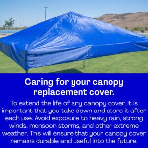 8x8 Pop Up Canopy Top Replacement Cover (Top Only)