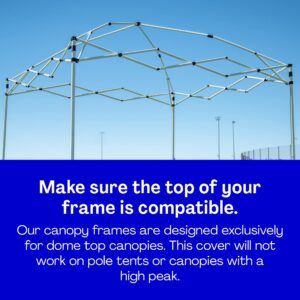 8x8 Pop Up Canopy Top Replacement Cover (Top Only)