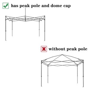 SCOCANOPY Pop Up Canopy Replacement Canopy Top,Canopy Cover ONLY,Bonus 4 Pack Weight Bag (10x10 White)