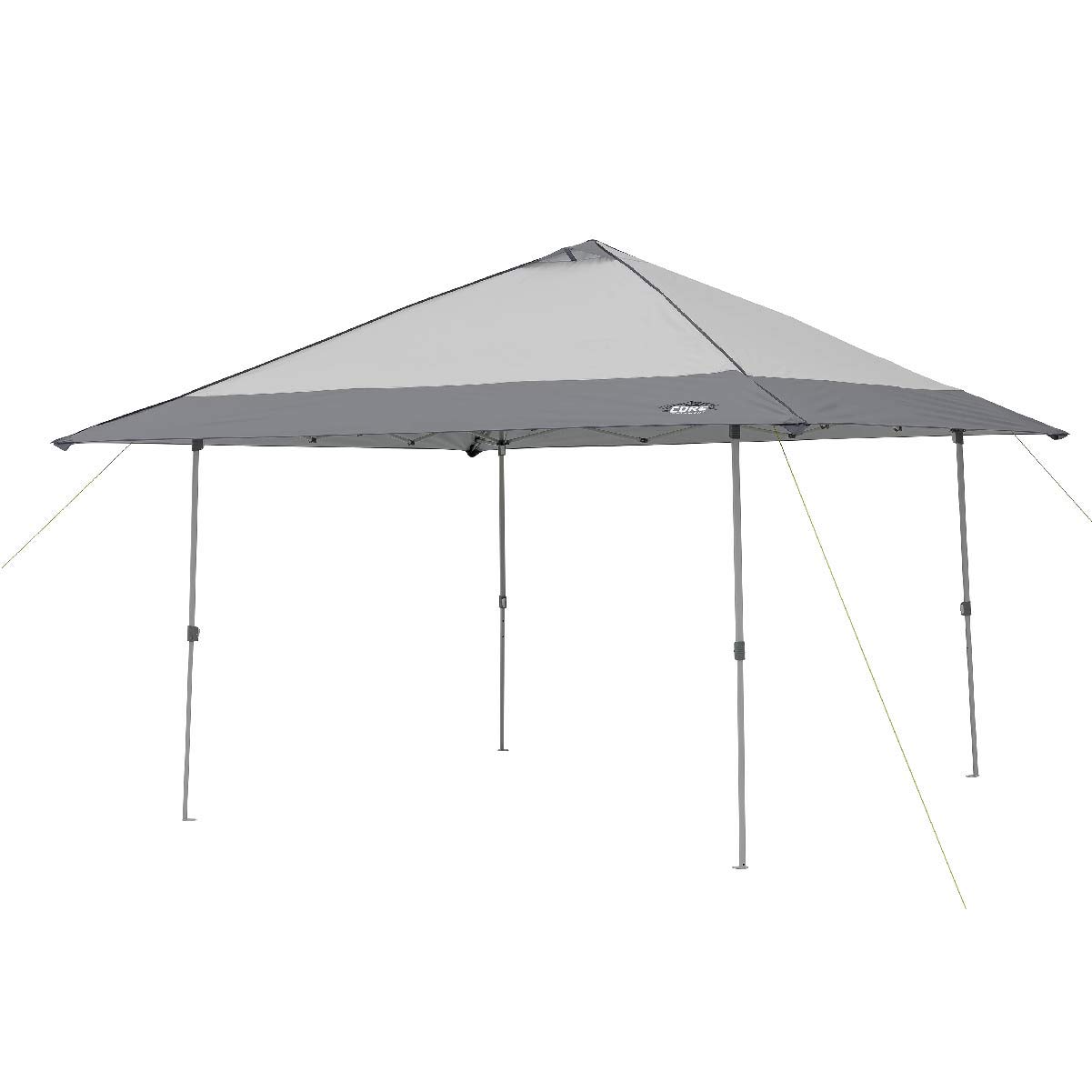 CORE 13' x 13' Instant Shelter Pop Up Canopy Gazebo Tent for Shade in Backyard, Party, Event with Wheeled Carry Bag, Gray