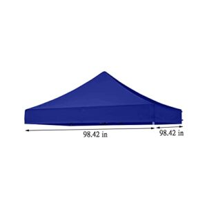 8x8 Canopy Replacement Top, Pop Up Canopy Tent for Commercial Instant Outdoor Portable Patio Lawns Gazebo Outside Camping Blue