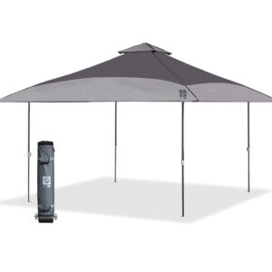 E-Z UP Spectator Instant Shelter Canopy, 13' x 13' with 169 sq ft of Shade, Vented Roof, Gray Dual Tone