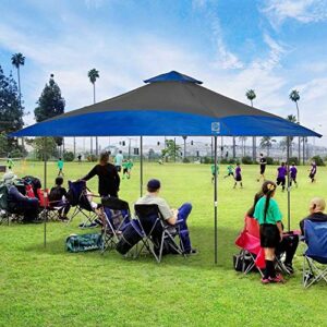 E-Z UP Spectator Instant Shelter Canopy, 13' x 13' with 169 sq ft of Shade, Vented Roof, Gray Dual Tone