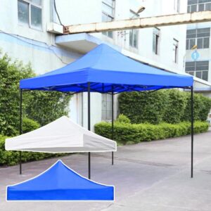 Waterproof Gazebo Top Cover Replacement Canopy Top 420D Oxford Cloth Tent Top Cover for Pop-Up Canopy Tent (2.9 * 2.9m) White (Top Only).