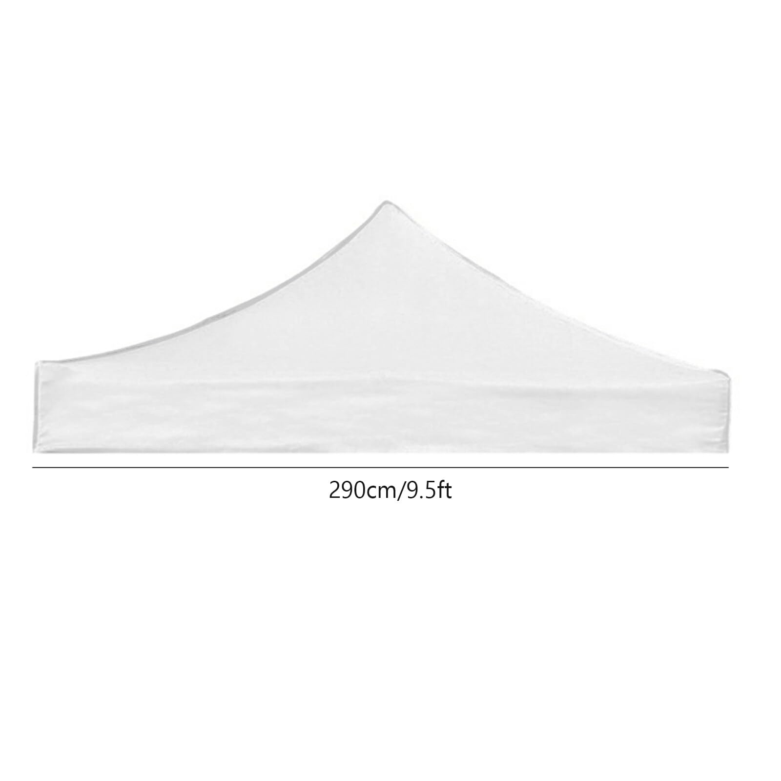 Waterproof Gazebo Top Cover Replacement Canopy Top 420D Oxford Cloth Tent Top Cover for Pop-Up Canopy Tent (2.9 * 2.9m) White (Top Only).