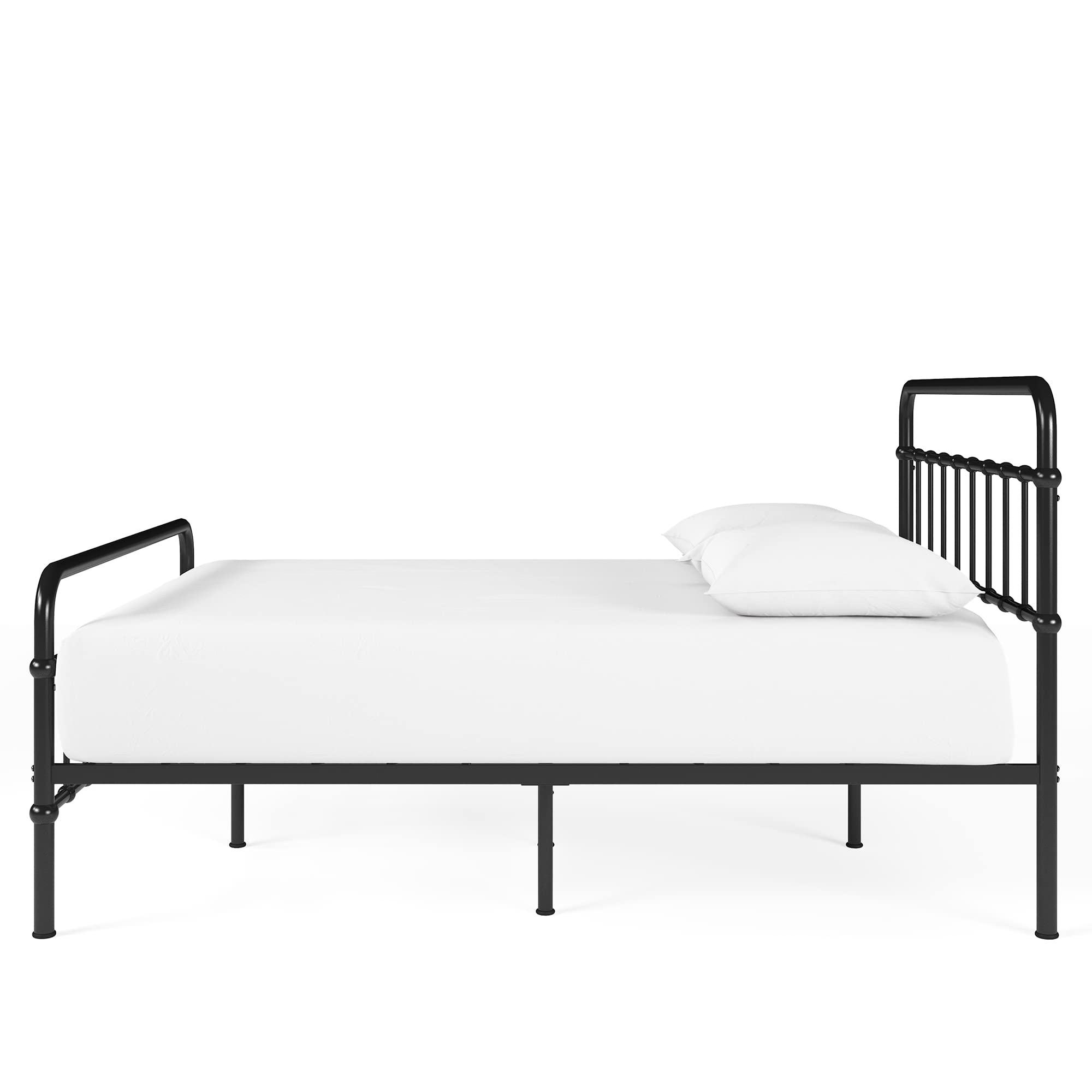 ZINUS Florence Metal Platform Bed Frame / Mattress Foundation / No Box Spring Needed / Easy Assembly, Black, King