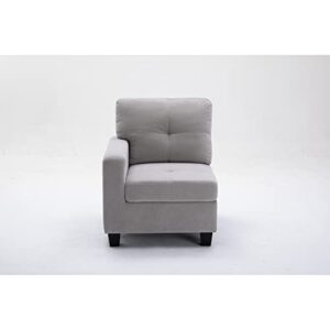 Alexent Reversible Fabric Sleeper Sofa with Storage Chaise in Dark Gray