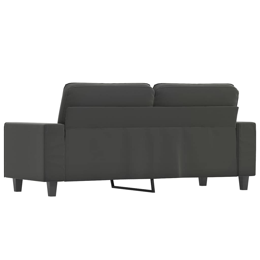 SKM 2-Seater Sofa Dark Gray 55.1" Microfiber Fabric (23.9 KG/52.58 LBS)