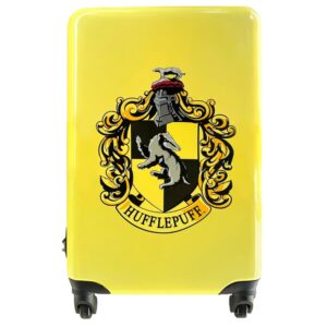 harry potter luggage carry on hardshell rolling luggage suitcase with spinner wheels travel bag gifts merchandise travel stuff - hufflepuff