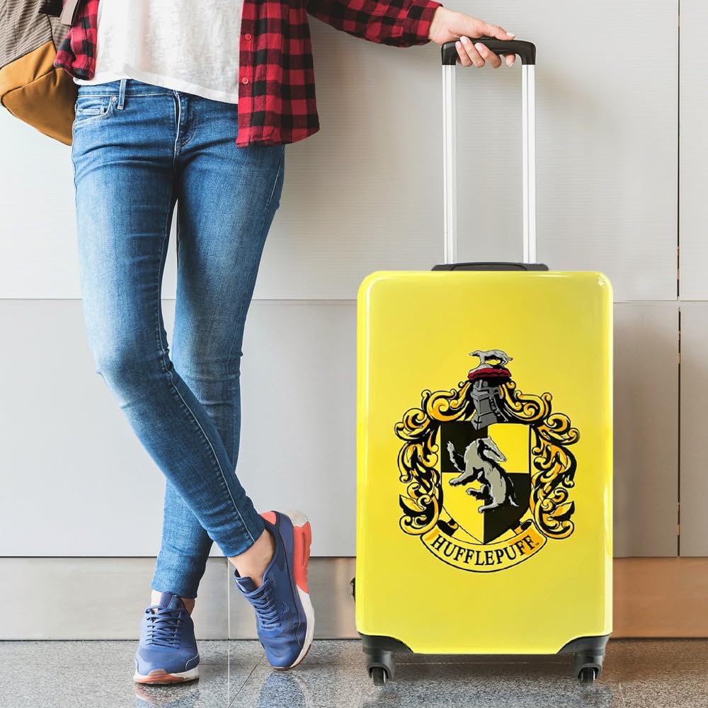 Harry Potter Luggage Carry On Hardshell Rolling Luggage Suitcase with Spinner Wheels Travel Bag Gifts Merchandise Travel Stuff - Hufflepuff