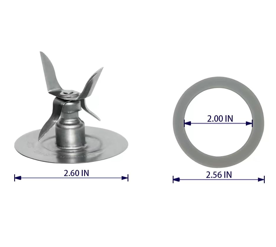 Blender Ice Blade and O-Ring Gasket Compatible with Oster & Osterizer Blender, Osterizer Blender and Oster Blender Replacement Parts