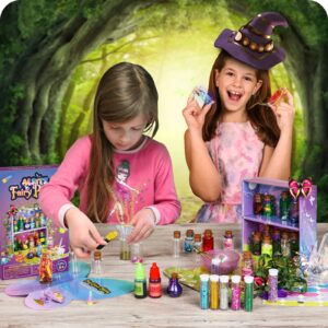 Alritz Fairy Polyjuice Potion Kits for Kids, 20 Bottles Magic DIY Mixies Potions, Halloween Decorations Creative Crafts Toys for Girls 6 7 8 9 10