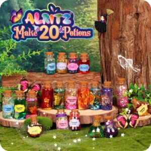 Alritz Fairy Polyjuice Potion Kits for Kids, 20 Bottles Magic DIY Mixies Potions, Halloween Decorations Creative Crafts Toys for Girls 6 7 8 9 10