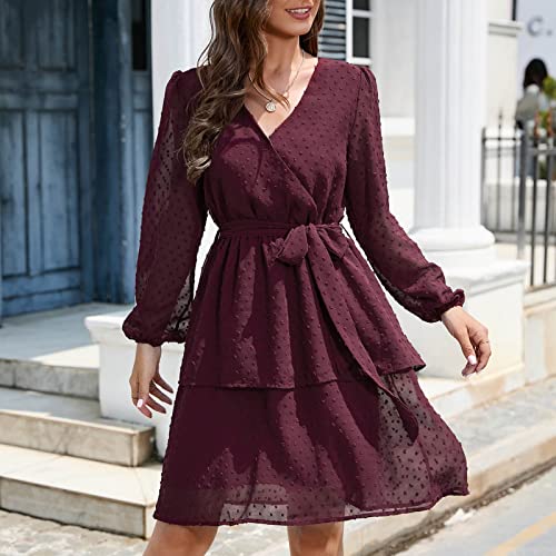 LKPJJFRG High Waist Smocked Flowy Tiered Mixi Dress Smocked Striped Flare Dress Tiered Flowy Sexy Tunic Long Dress