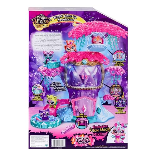 Magic Mixies Mixlings Magic Light-Up Treehouse with Magic Room Reveal and Exclusive Glow Magic Mixling and Wand | Amazon Exclusive