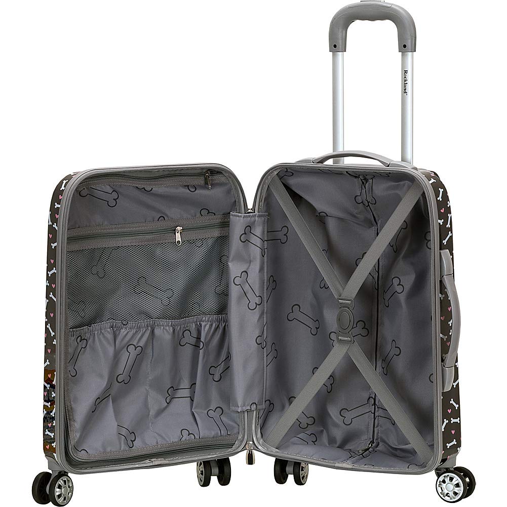 Rockland Vision Hardside Spinner Wheel Luggage, Assorted/Multicolor, Carry-On 20-Inch