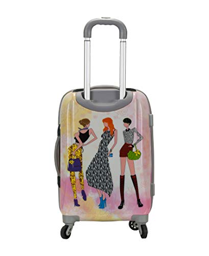 Rockland Vision Hardside Spinner Wheel Luggage, Assorted/Multicolor, Carry-On 20-Inch