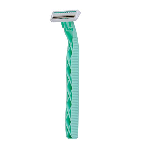 Kai About Face Body Twin Blade Pivoting Disposable Razors; 12 Shavers for Women; Curve-Hugging Pivoting Head with Aloe & Vitamin E Strip, Shaving Razors for Women