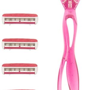 BIC Click 3 Soleil Women's Disposable Razors, 3 Blades With a Moisture Strip For a Smoother Shave, 12 Piece Razor Set