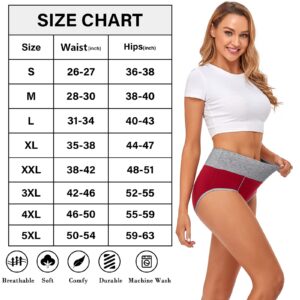 CULAYII Plus Size Underwear for Women High Waist Womens Underwear Cotton Breathable Briefs Panties for Women Pack Maternity Underwear C Section Underwear Postpartum My Orders Placed Recently by Me