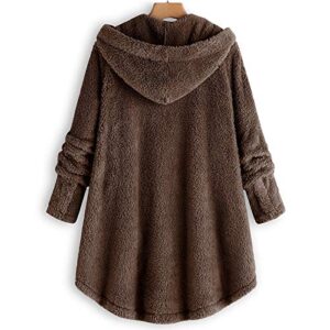 babysbule Oversized Fleece Sweatshirts For Women Button Down Long Sleeve Tunic Top Winter Warm Coats Blouse Hoodies Sales Tops Clearance Holiday Deals My Recent Orders Placed By Me Hot Tops Sales