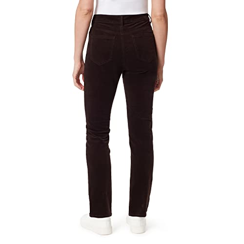 Gloria Vanderbilt Women's Size Amanda Corduroy Slim High Rise Pant, COFFEE ROAST, 26 Plus