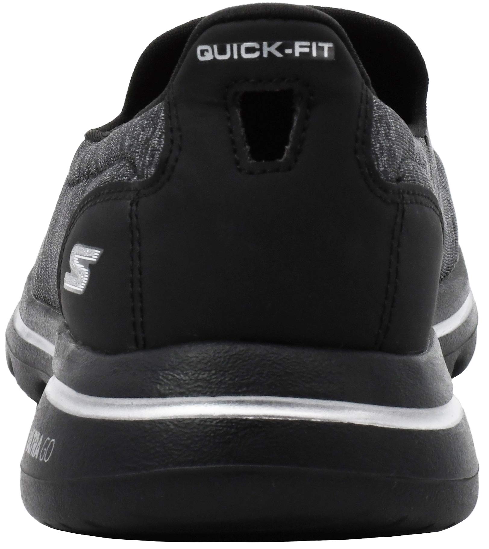 Skechers Women's GO Walk 5-Honor Sneaker, Black/Black, 7.5 Wide