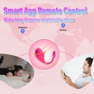 Auronp Wearable Panty G spot Bullet Vibrator with Remote & App Long Distance Control for G Spot Clit Stimulator,Vibrating Panties Vibrators & Anal Massager Adult Sex Toys for Women Redeeming Love