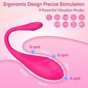 Auronp Wearable Panty G spot Bullet Vibrator with Remote & App Long Distance Control for G Spot Clit Stimulator,Vibrating Panties Vibrators & Anal Massager Adult Sex Toys for Women Redeeming Love