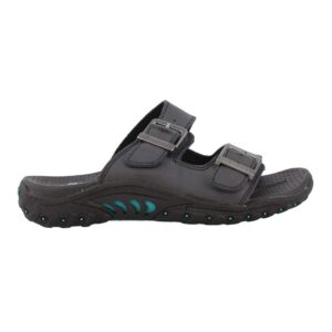 Skechers Women's Reggae Jammin Sandal,Black,6 M US