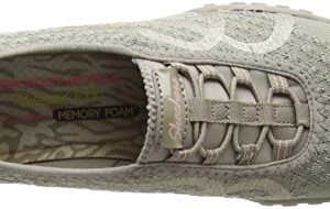 Skechers Relaxed Fit Breathe Easy Fortune Knit Womens Bungee Sneakers Taupe 9.5 M US