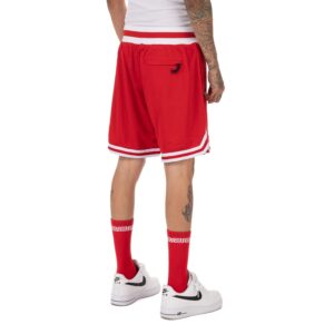 Pro Club Classic (above Knee) 7.5in Basketball Shorts, Red, Large