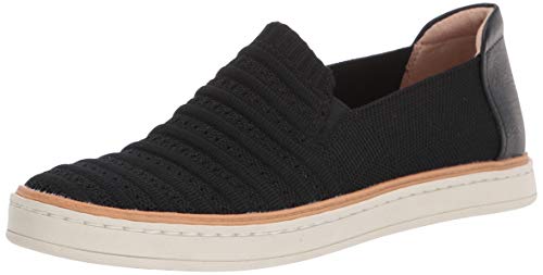 Naturalizer SOUL Womens Kemper Knit Slip On Casual Sneaker Shoe,Black Fabric,6W