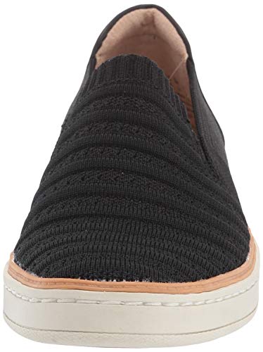 Naturalizer SOUL Womens Kemper Knit Slip On Casual Sneaker Shoe,Black Fabric,6W