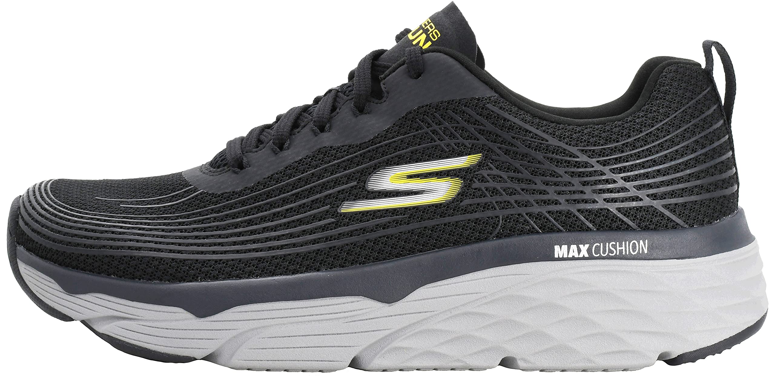 Skechers Men's Max Cushioning Elite-Performance Sneaker Black/Charcoal 8