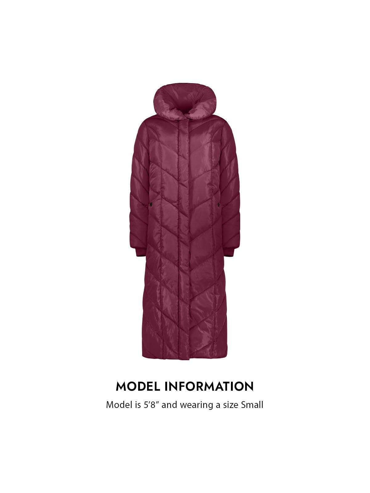 Steve Madden Women's Puffer Coat, Merlot