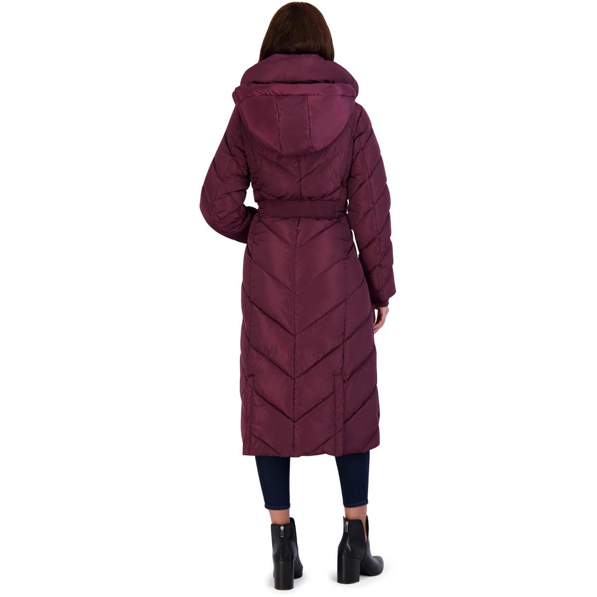 Steve Madden Women's Puffer Coat, Merlot