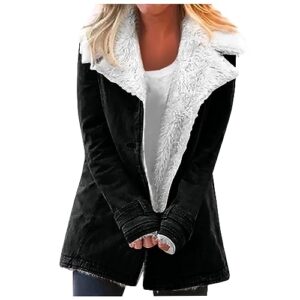 Winter Coats For Women 2023 Warm Clothes Fleece Sherpa Jacket Fuzzy Lightweight Fall Fashion Elegant Dressy Casual Trendy Outerwear Plus Size Clothing Chaquetas De Invierno Para Mujer(A Black,X-Large)