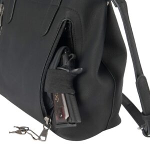 Browning Concealed Carry Purse, Premium Holstered Handbag with Safety Locking Option, Miranda (Black)