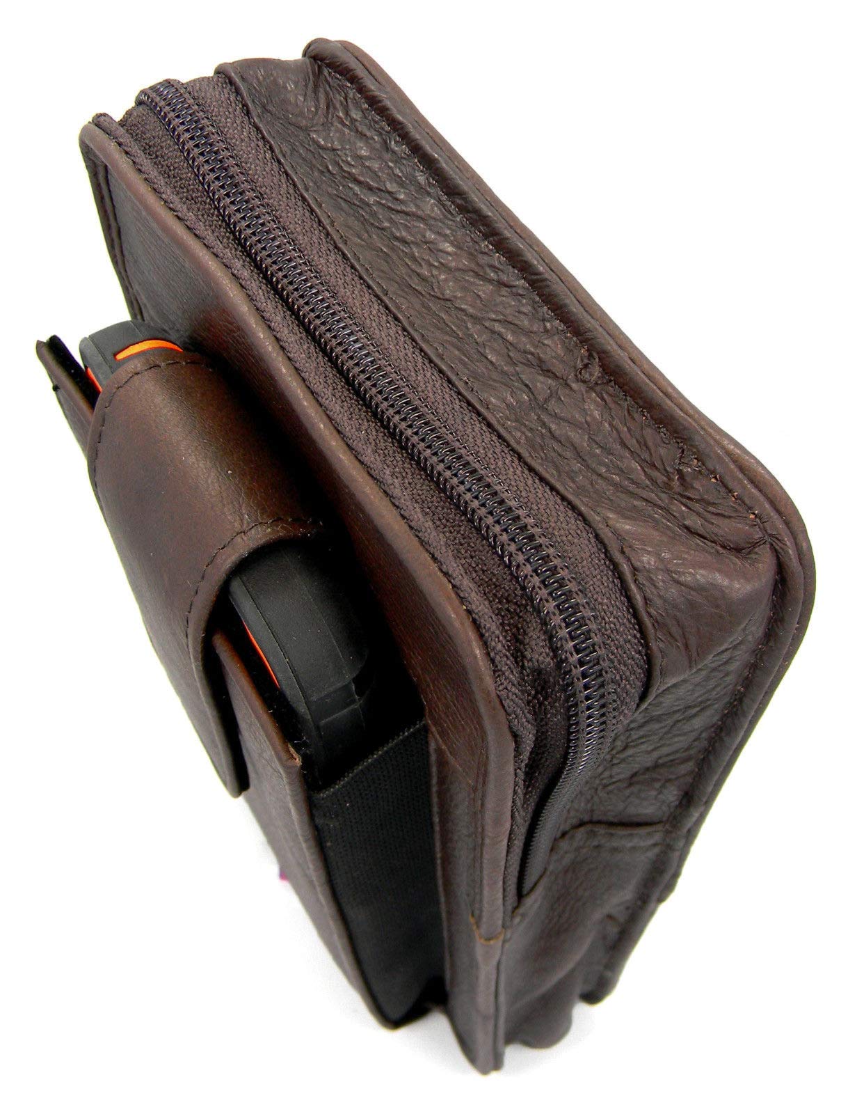 Roma Leathers Belt Pistol Concealed Carry Pack (Brown, 5.5" X 4.5"x 1.5")