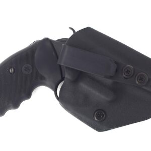 Compatable with Charter Arms Undercover 38 Special .38 Ambidextrous IWB Kydex Holster Inside Waistband Concealed Carry Holster Made in USA (Black)