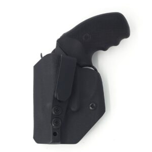 Compatable with Charter Arms Undercover 38 Special .38 Ambidextrous IWB Kydex Holster Inside Waistband Concealed Carry Holster Made in USA (Black)