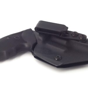 Compatable with Charter Arms Undercover 38 Special .38 Ambidextrous IWB Kydex Holster Inside Waistband Concealed Carry Holster Made in USA (Black)