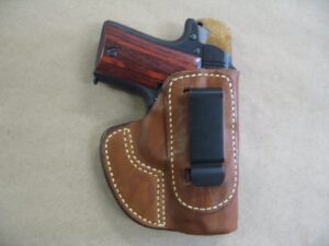 azula iwb molded leather concealed carry holster for kimber micro 9 9mm ccw tan rh