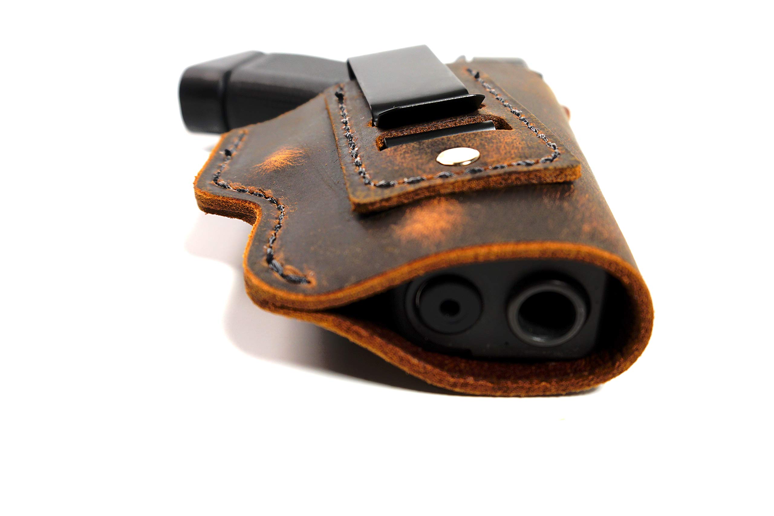 Smith and Wesson Shield 9/40 - Soft Sided Leather Inside The Waistband (IWB) Concealed Carry Holster- IWB Holster (Right Handed)